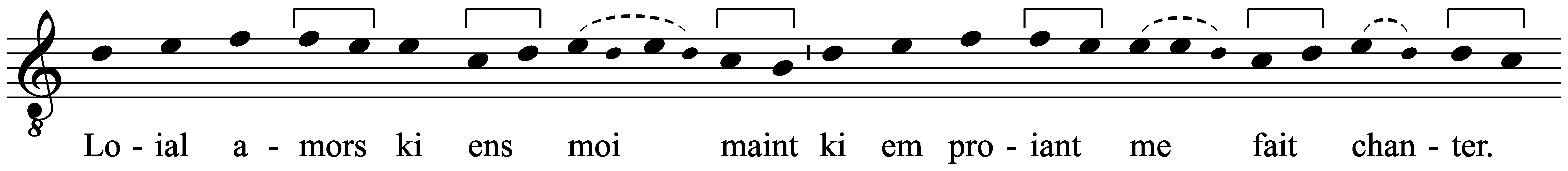 Work musical notation